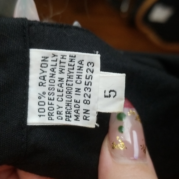 Black Fred Charles Halter Sleeveless Dress Size 5 - Picture 7 of 9